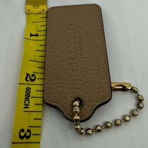 Coach Brown Leather Hang Tag/Key holder